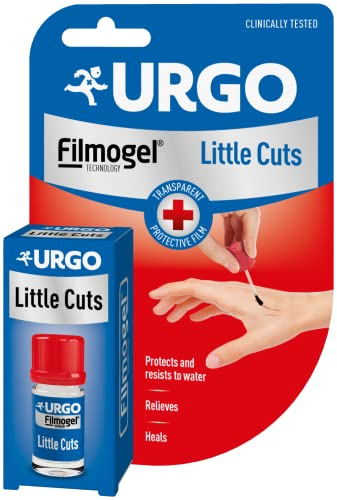 Urgo - Kleine Schnittwunden Filmogel - 3,25 ml | Schützt kleine Schnittwunden, bildet einen transparenten Schutzfilm, wasserfest, ab 3 Jahren
