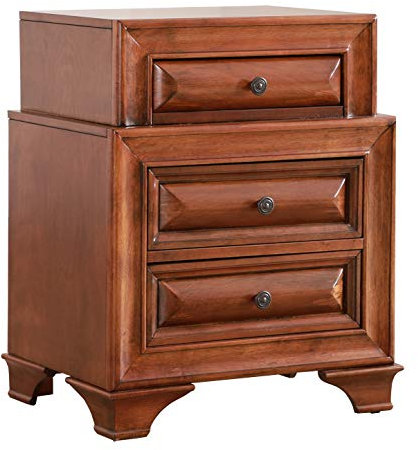 Glory Furniture LaVita - Mesita de noche, G8850-N, color cereza