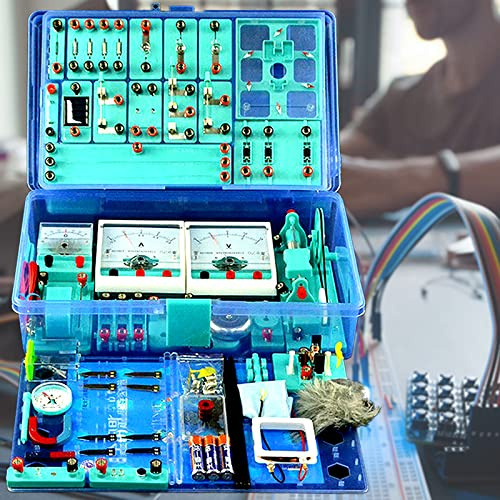 Kit di Esperimenti per Circuiti Elettrici di Fisica, Elettricità e Magnetismo Esperimento Kit con 95 Accessori per Circuiti, Giocattoli Educativi, Sviluppa Le Capacità Intellettuali