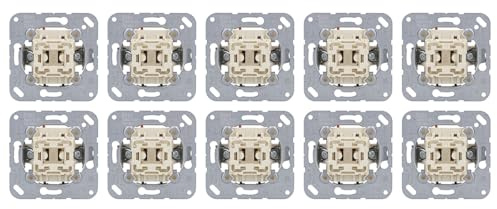 Jung Wippschalter Set Universal Aus-Wechsel: 10x Wippschalter Aus-Wechsel 506U