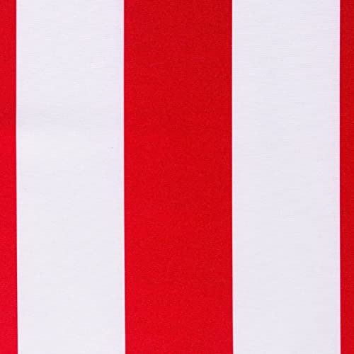 Outdoor-Stoff rot-weiß in 1,6m Breite (METERWARE) - Markisenstoff aus 100% Polyester