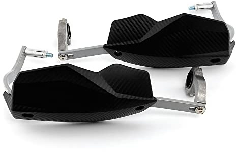 Motorrad Handschutz 22mm 28mm Griffschutz Schild Motorrad Motocross Roller Winddichter Lenker Handschutz Schutzausrüstung (Schwarz)