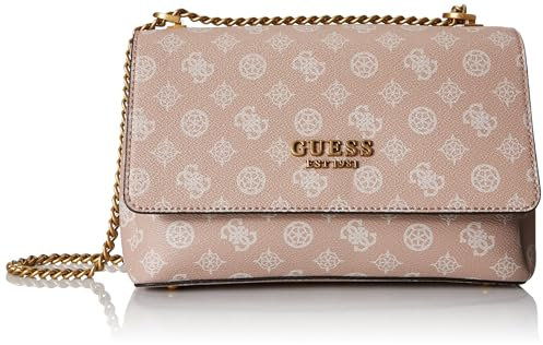 GUESS Fynna Convertible Crossbody Flap Bag Light Rose Logo
