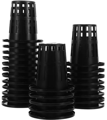 TOVINANNA 50pièces Panier Hydroponique Plastique pour Plantes Pots Filet Réutilisables pour Jardinage Et Cultivation Intérieur Bacs De Culture pour Fruits Légumes Et Fleurs