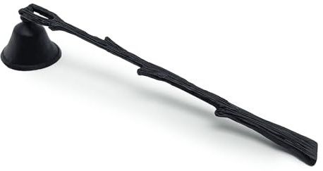 WOPARTY Candle Snuffer Extinguisher with Long Handle Branch Shape - for Putting Out Candle Flame,Black Candle Snuffers Accessory for Candle Lovers