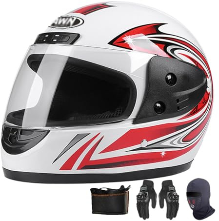 Integralmotorcykelhjälmar motorcykelhjälm herr motorcykelhjälm med fullt visir motocross integralhjälmar mountainbike hjälmar D, 54–62 cm