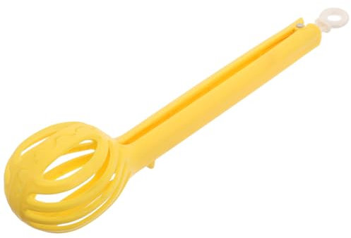 OKUMEYR Egg and Noodles Kitchen Tool Yellow Whisk for Mixing Eggs Noodles Handheld Manual Whisking Tool Small
