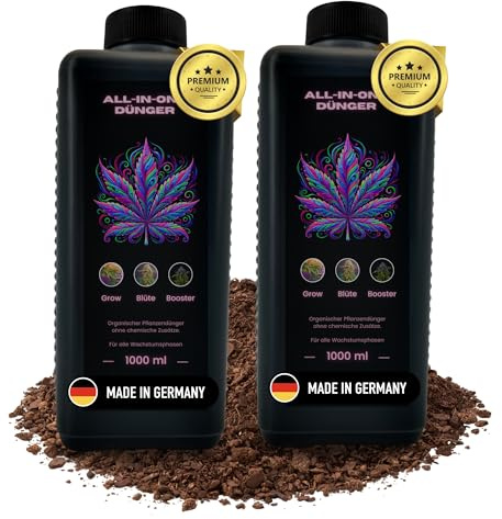 TronicXL Premium 2L Grow Dünger I All in One I Indoor & Outdoor für Wachstumsphase und Blütephase kompatibel mit Growbox Grower 2Liter Grow & Blüte Starter Set Try Pack