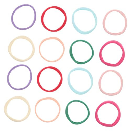 SOPOTUTU 16stücke Ersatzschlaufen Für Webstuhl Gummibänder Elastische Webstuhlschlaufen Bunte Bastelstreifen DIY Handwerk Für Junge Mädchen Zum Sortieren Und Färben
