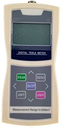 Contatore Geiger Tester Magnet Meter Magnetic Field Tester Gaussmeter con 5 range di accuratezza 2000mt Valore di laurea 0.1mt