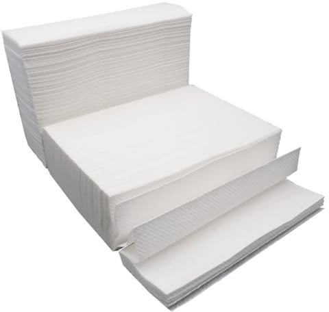 COLLBATH Toallas Papel Resistente y Absorbente 400 de Papel Higiénico Gruesas de Color Claro para Uso Comercial en Restaurante y Tienda para Cocina y Baño