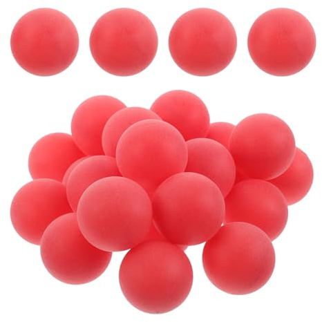 BELLIFFY 100 Stück Rote Mattierte Tischtennisbälle aus Pp Nahtlose 40mm Bälle für Selbstgemacht Basteln und Vielseitige Spielnutzung bei Karneval und Hochzeitsfeiern