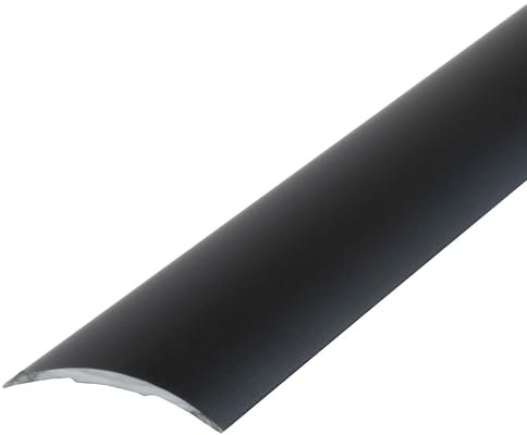 Dalsys Transition Profile self-Adhesive 90cm x 30mm Compensation Profile Made of Aluminum, Suitable for Tiles, Laminate and parquet Black
