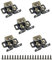 5pcs Zinc Plated Door Catches,Double Roller Strong Hold Cupboard Cabinet Door Catches with Screws,Twin Roller Closet Catch,Double Roller Catch,Use for Home Furniture Cabinet Cupboard(Antique Bronzed)