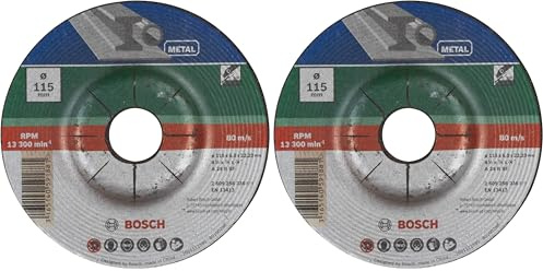 Bosch Professional DIY Schruppscheibe Metall für Winkelschleifer (Ø 115 mm) (Packung mit 2)