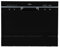 Willow WTTD6B 55cm Tabletop Dishwasher with 6 Place Settings, 7 Programmes, Delay Function, Cutlery Basket, LED Indicator - Black