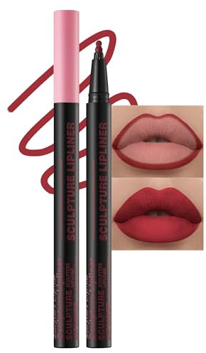 Erinde Wasserfester Lipliner Matte, Long Lasting Lip Liner Tattoo, Hochpigmentierter Lippenkonturendtift, Permanent Smooth Lip Pencil, Natürlicher Lippenstift, Lip Marker Stift #05