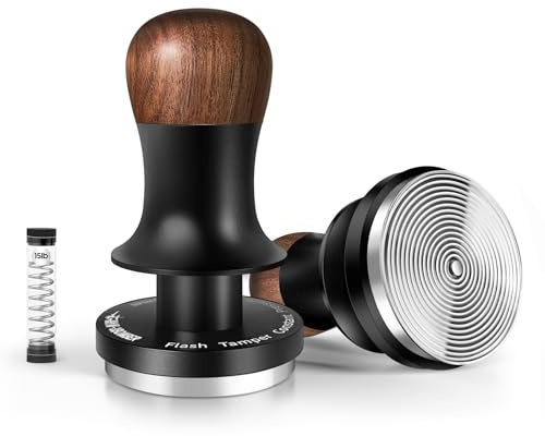 MHW-3BOMBER 58mm Coffee Tamper - 3 Spring Loaded Espresso Tamper with Sound Feedback, Barista Calibrated Tamp with 15lb / 30lbs Replacement Springs,Fits 58mm Standard Baskets,Modell: T7072T-OS