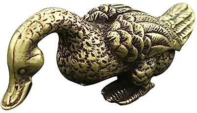 Yardenfun Vintage Messing Dekoente Messinghandwerk Schmuckfigur Desktop Dekoration Retro Ornament Für Wohndekor Und Geschenk