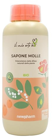 Newpharm® Sapone Molle - Potenziatore delle Difese Naturali delle Piante, Flacone 1 L in Liquido Concentrato | Il Mio Orto Bio®