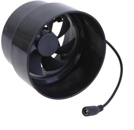 Potente ventilatore di scarico, 12 V, in ABS, a basso rumore, per casa, cucina, bagno, magazzino, 110 x 96 x 90 mm