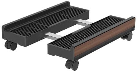 Generisch Supporto per PC | ripiano mobile regolabile in altezza con ruote dei freni, carrello di trasporto per computer portatile, sala giochi e stoccaggio