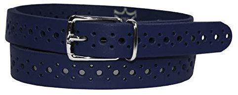 Glamexx24 Damen Echt Ledergürtel 2cm Breite, Jeansgürtel, Hüftgürtel Made in Germany Dunkel Blau
