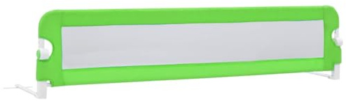 vidaXL Barandilla de Seguridad Cama de niño poliéster Verde 180x42 cm