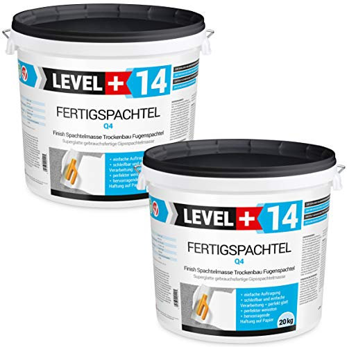 Fertigspachtel 40 kg Spachtelmasse Glättspachtel Fugenspachtel reinweiss Weiß RM14