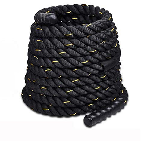 Battle Rope Hua Outdoor Sports Battle Seil 9m 12m 15m, Fitnessseil, Wurfseil, Kernfestigkeit Trainingseil Für Männer Und Frauen, Aerobische Übung, 38mm Durchmesser (Size : 38mm*12m)