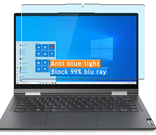 Vaxson 2 Stück Anti Blaulicht Schutzfolie kompatibel mit Lenovo Yoga 5G 14 Laptop Display Bluelight folie folien Displayschutzfolie ( nicht Panzer Schutz Glas folie SchutzGlas nicht PanzerGlas )