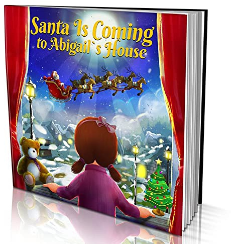 Personalised Story Book by Dinkleboo -Santa is Coming - for Kids Aged 0 to 8 Years Old - A Story About Your Child Being Extra Good and Their Mum Writing a Letter to Santa. Soft Cover