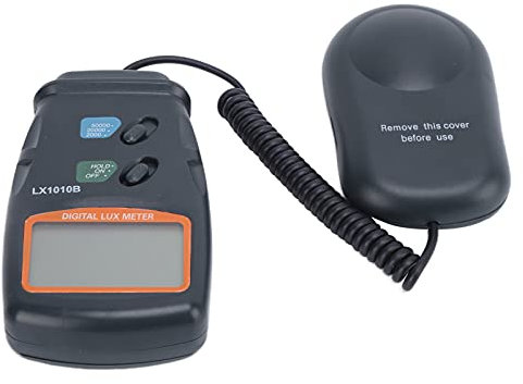 LX‑1010B Handheld Luminometer Digital Photometer Luxmeter, 0~50,000 Measurement Range Light Meter Illuminance Meter Tester Gauge for Photography, Plants, Outdoor