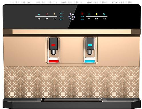 RUYICZB Countertop Reverse Osmosis Water Filtration System, High Capacity 5 Stage RO Water Filter, Purify Tap Water, Fast Heating, Temperature Adjustable, Space-Saving Faucet Water Filter,Gold