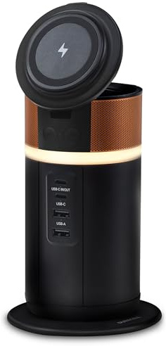 Duracell M150 kraftstation, lätt och kompakt, bärbar powerbank för laddning av bärbara datorer, telefoner, surfplattor, öronsnäckor och smartklockor, 150 W (91 Wh), laddningsdocka ingår