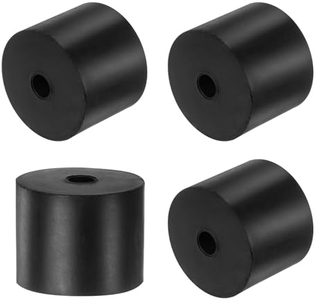 QUARKZMAN 4pcs Entretoises en Caoutchouc, Rondelles Épaises, Amortisseur Anti-Vibration pour Connexions Électriques Réparation Automobiles Appareils Voiture, 50mm OD x 10mm ID x 40mm Hauteur