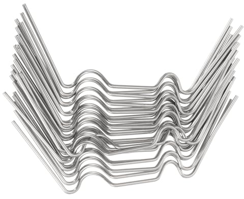 UXCELL 150pcs Greenhouse Glazing Clips, 95mm Stainless Steel W Type Greenhouse Glazing Wire Clips