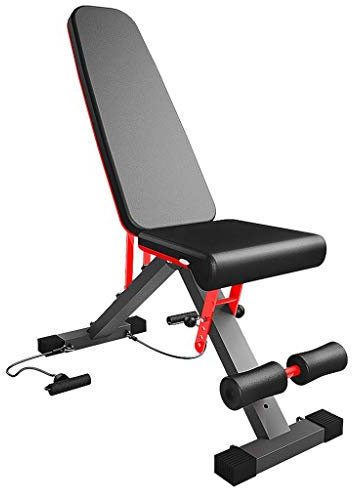 PUFAHAU Gewichte Training Heben Ab Flach Hantel Bank Einstellbare Steigung Decline Flache Workout Bank Aufrecht Hause Training Sit Up Gym Bank
