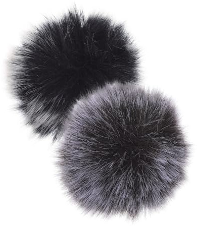 TOYANDONA 2piezas Micrófono de Solapa Inalámbrico Protector de Viento Peludo Accesorio para Micrófono para Grabaciones al Aire
