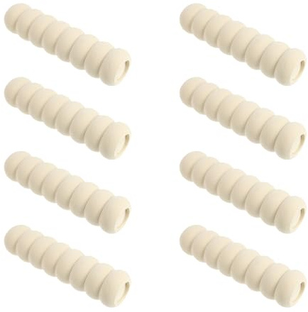 DOITOOL 8 piezas Protector de Manija de Puerta Antiestático y Elástico para Hogar de Beige Cubierta de Tirador para Evitar Golpes y Protección Infantil