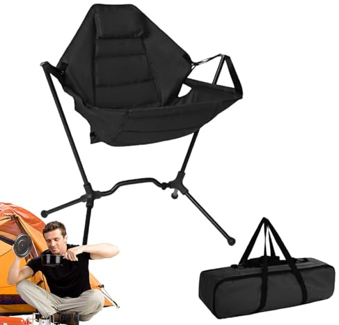 Silla De Camping Para Exterior Y Acampada Taburete Oscilante de Aluminio