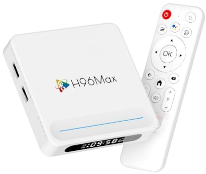 H96MAX H618plus Android TV Box 14.0 - Allwinner H618 Quad-Core, 4 GB di RAM 128 GB di archiviazione, decodifica 8K, Bluetooth 5.4, Hub multimediale di grande capacità per film e app | Esperienza