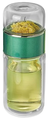 Botella Infusora De Té,Botella De Té Con Infusor | infusora de té con aislamiento de doble capa | de té con Infusor de suelto para suelto, de flores, viaje en casa