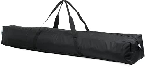 Moritz Zelttasche 130 x 16 x 16 cm Vorzelt Gestängetasche Camping schwarz | Schmale Transporttasche mit Reißverschluss und Trageschlaufen für Vordachgestänge, wasserabweisend, für Wohnwagen und Reise