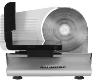 HAUSBERG AFFETTATRICE ELETTRICA CORPO IN ALLUMINIO HB-1135 250W LAMA IN ACCIAIO