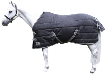 StormX - Couverture de Box pour Chevaux EMPRA (191 cm) (Noir)