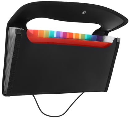 SEWACC Minimalistisches Design Aktenordner Mit 13 Abschnitten Erweiterbarer Dokumenten-organizer Wasserabweisendes Material