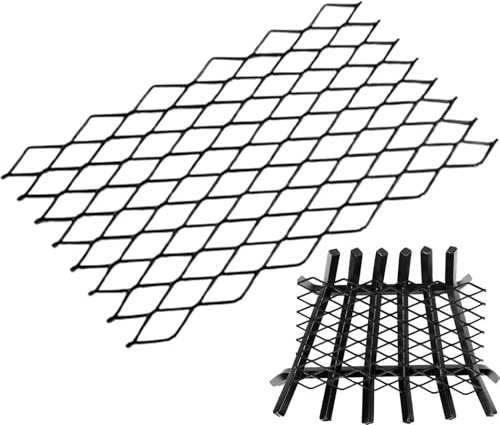 Rejilla Para Estufa De Leña - Rejilla Para Leña Resistente Con Pantalla De Malla | Rejilla De Fuego Resistente Resistente Al Calor, Soporte De Leña Duradero Para Estufas De Leña, Chimeneas Y Fogatas A