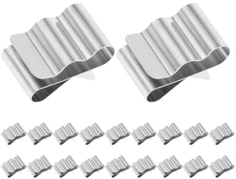 NIYANGLE Lot De 20 Clips Câbles En Acier Inoxydable Pour Panneaux Solaires Clips De Gestion Des Câbles Électriques Fixation Stable Et Sécurisée Accessoires Pour Câblage Photovoltaïque