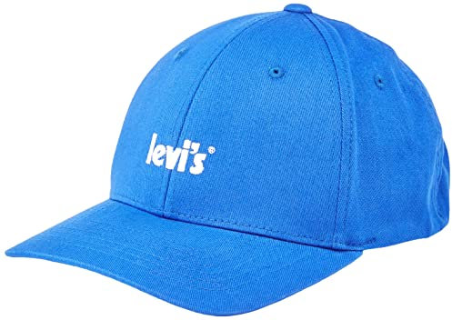 Levi's Herren Poster Logo Flexfit Cap Baseballkappe, Königsblau, Einheitsgröße